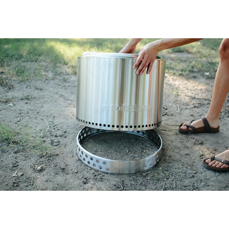 Stainless Steel Wood Burning Outdoor Fire Pit