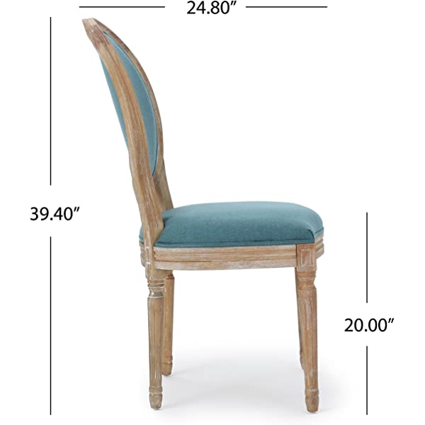 Christopher Knight Home Phinnaeus Beige Fabric Dining Chair (Set of 2), 2-Pcs Set Beige 2-Pcs Set