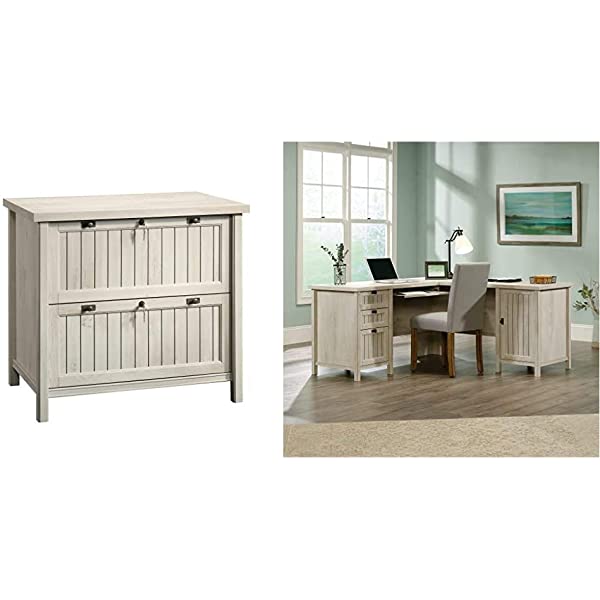 Sauder Costa Lateral File, Chalked Chestnut finish Chalked Chestnut Finish Lateral File