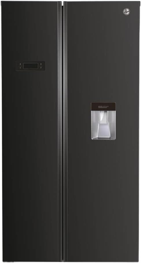 Hoover HHSBSO6174XWDK Freestanding  Fridge Freezer, Total No Frost, 521L Total Capacity, 90.2cm Wide, No Plumbing Water Dispenser, Stainless Steel [Energy Class E]