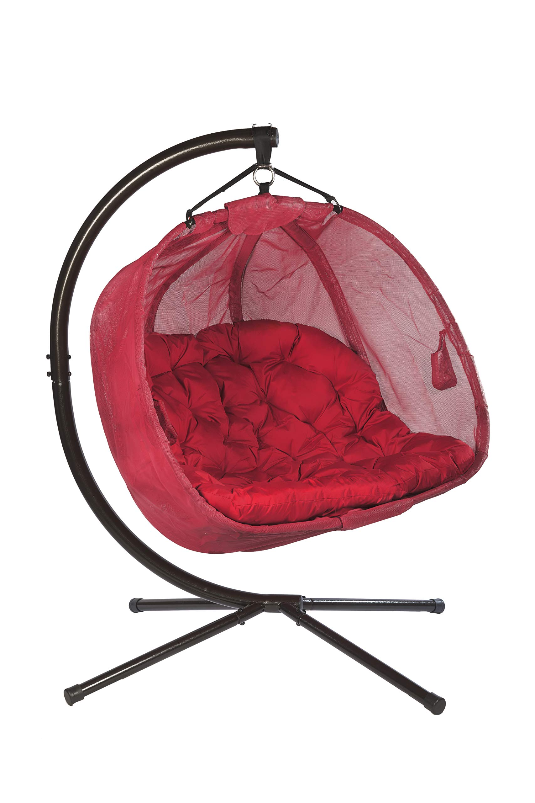 【Home&Garden】Hanging Pumpkin Loveseat Chair with Stand