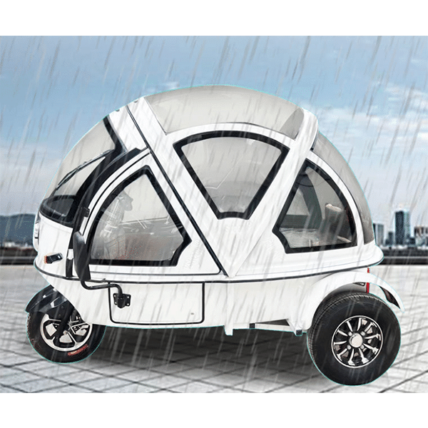 Electric vehicle tricycle fully enclosed transfer baby with shed adult folding semi-enclosed tricycle