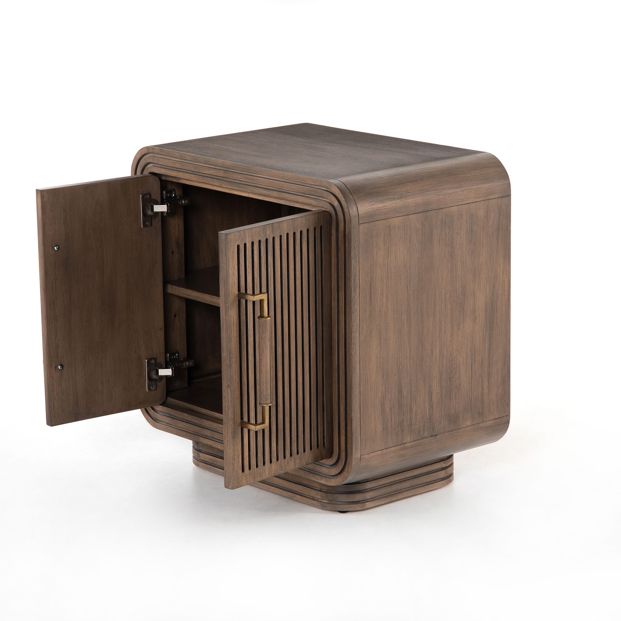 【Furniture】Grooved Base Nightstand (25
