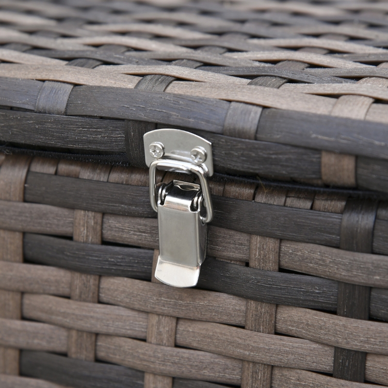 【Furniture】6 PCS Outdoor Patio Furniture Sets, PE Rattan Wicker Sofa Furniture Conversation Sets