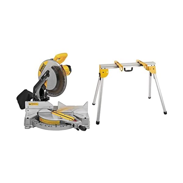 DEWALT 12-Inch Miter Saw, 15-Amp, Single Bevel, Compound (DWS715) 12