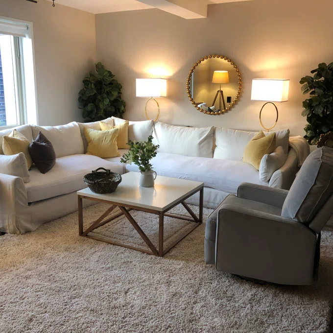 【Furniture】Abingdon Swivel Reclining Glider Nursery Chair