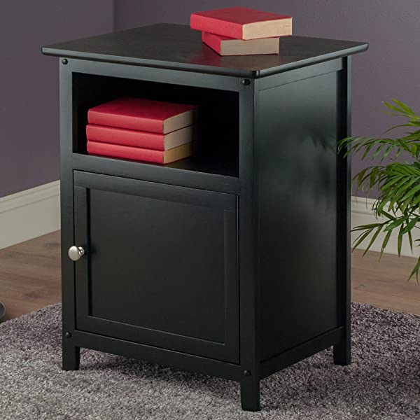Winsome Wood Henry Accent Table Black 19 inches