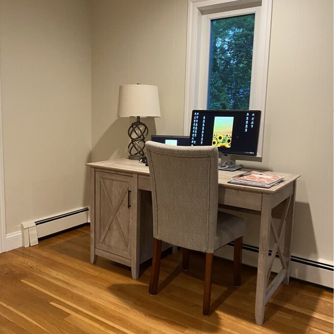 【Furniture】Veda 3 Piece Rectangular Computer Desk Office Set