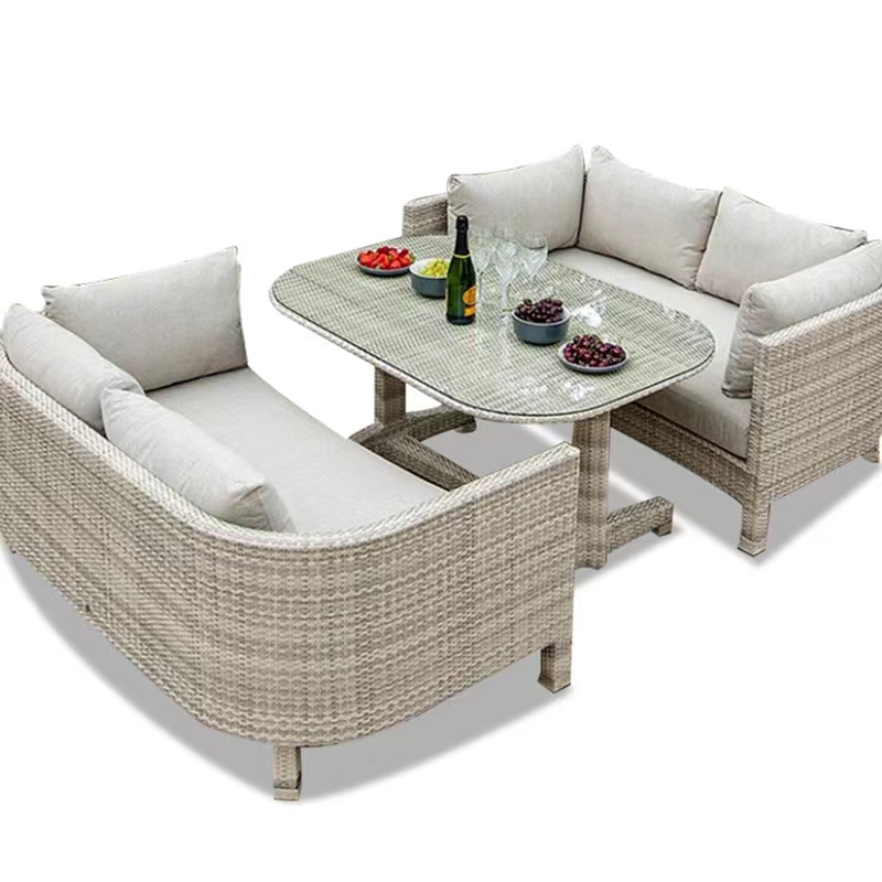 Outdoor sofa rattan furniture rattan chair leisure combination.