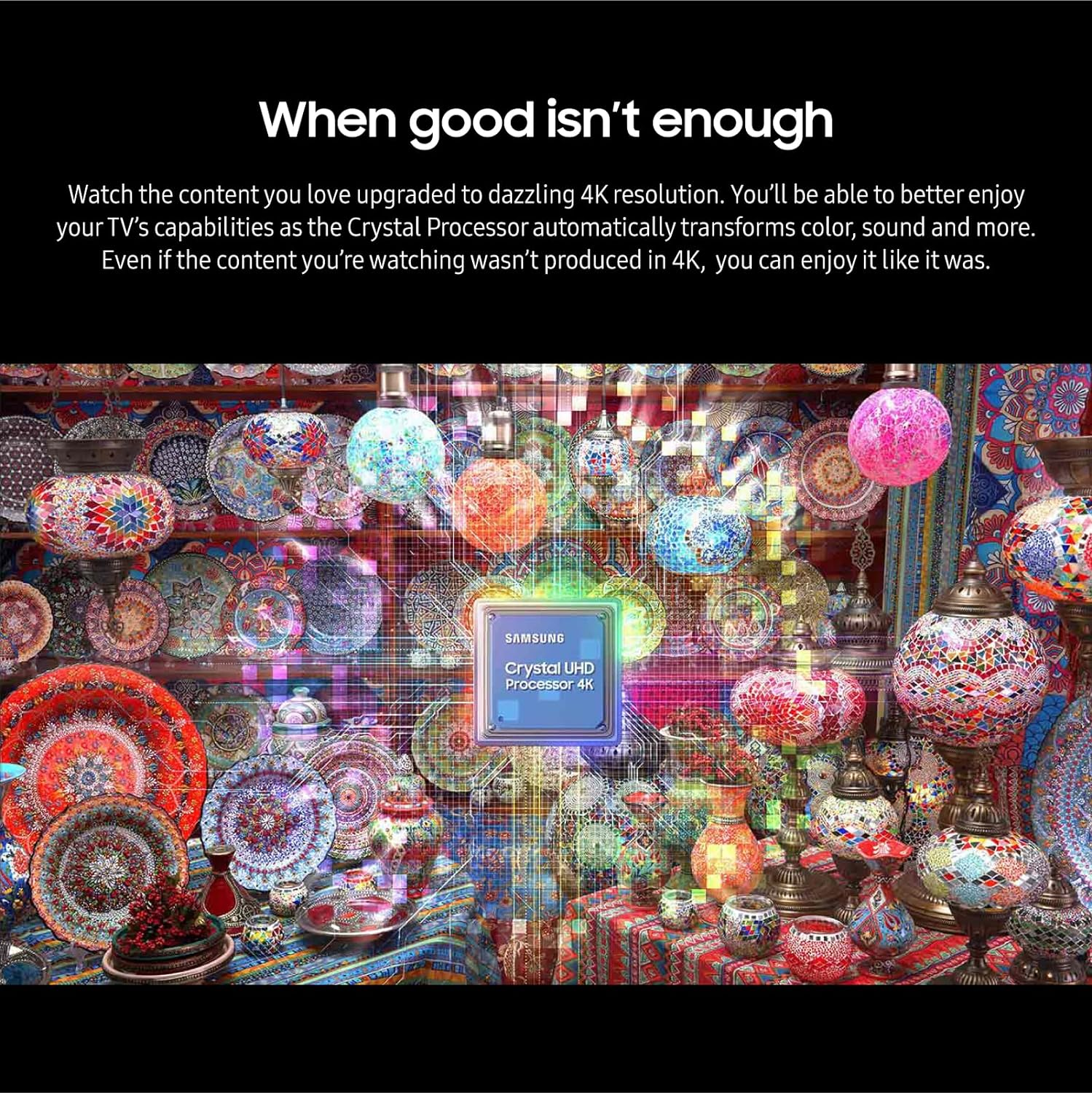 SAMSUNG 65-Inch Class Crystal UHD 4K CU8000 Series PurColor