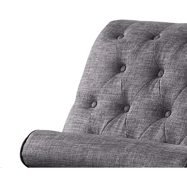 Rosevera Teofila Tufted Chaise Lounge Chair, Standard, Cream