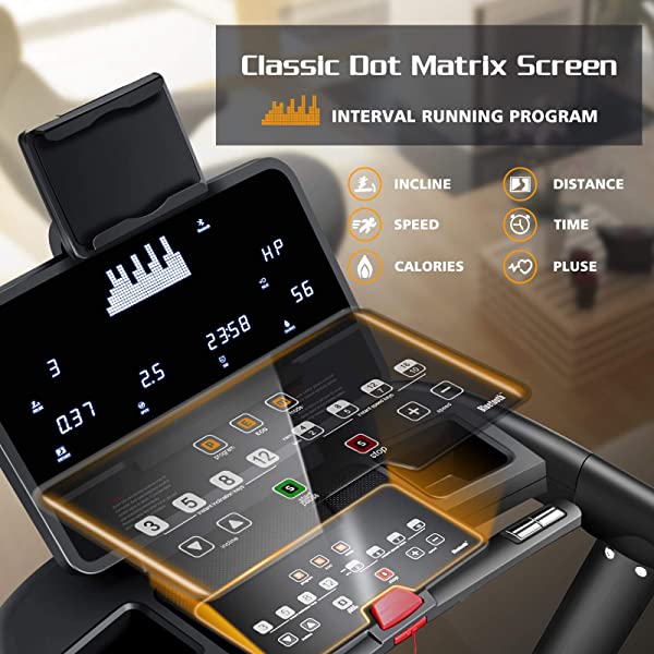 OMA Treadmill for Home 5925CAI 6134EAI with 3.0 HP 3.5 HP 15% Auto Incline 300 350 LBS Capacity Folding Exercise Treadmill for Running