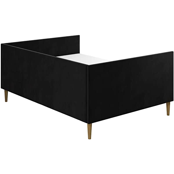 DHP Franklin Mid Century Upholstered Daybed, Sofa Bed, Twin Size Frame, Tan Linen Linen Twin Tan