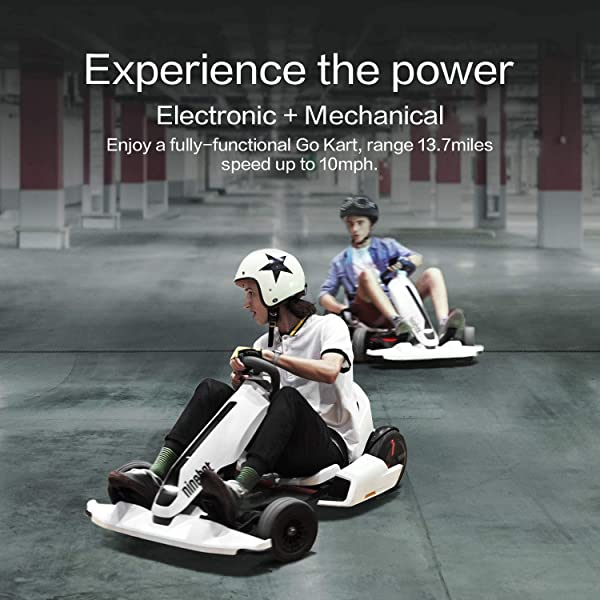 Segway Ninebot Electric GoKart Pro and Gokart Bundle, Outdoor Race Pedal Go Karting Car for Kids and Adults, Adjustable Length and Height, Ride On Toys Gokart Pro (with Ninebot S MAX)
