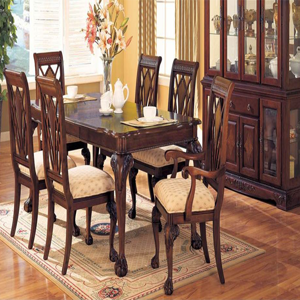 Mecor dining table set, 6-piece kitchen dining table set, with 6 tables and chairs