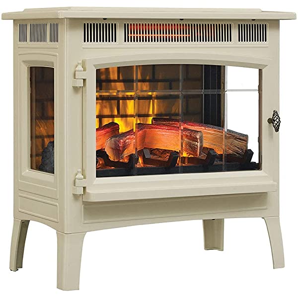 Duraflame 3D Infrared Electric Fireplace Stove with Remote Control - Portable Indoor Space Heater - DFI-5010 (Black)