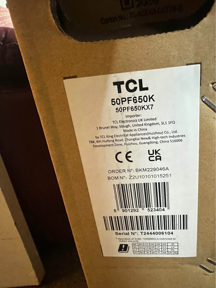 TCL 50PF650K 50-inch 4K UHD, HDR Smart LED Fire TV (Dolby Vision, Dolby Atmos, DTS, HDR 10, Alexa Built-in, Airplay2, Miracast) [E-Class Energy Efficiency]