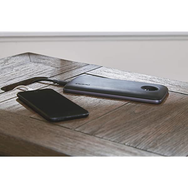 Signature Design by Ashley Tyler Creek Rustic Chair Side End Table with Pull-Out Tray & USB Ports, Brown Blackish Brown Table