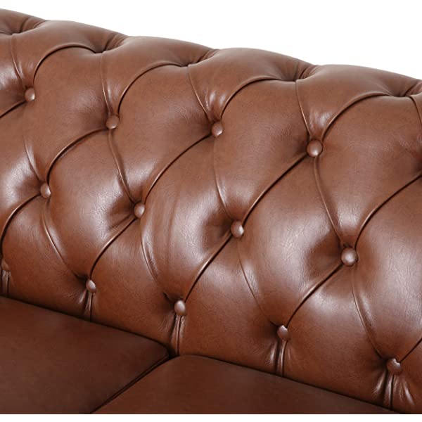 Christopher Knight Home Castalia Sofas, Midnight Black + Dark Brown Midnight Black + Dark Brown Birch Wood