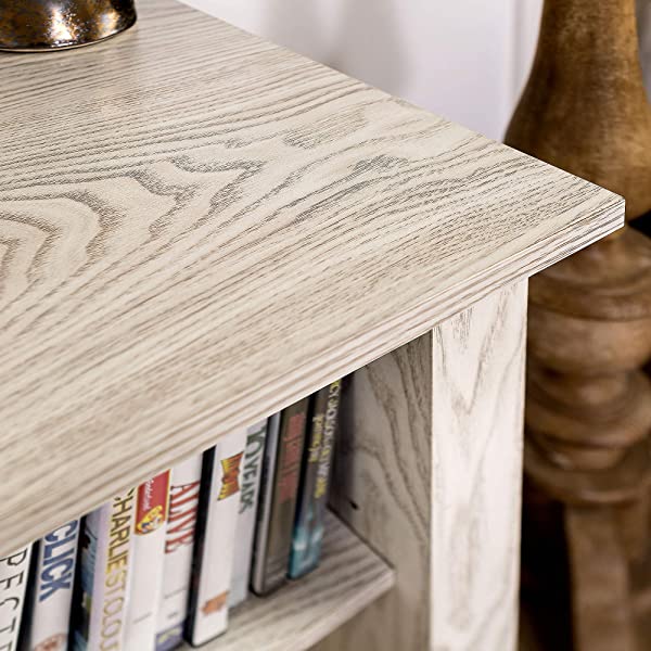 Walker Edison Wren Classic 4 Cubby TV Stand for TVs up to 65 Inches, 58 Inch, Black Black 58 InchTV Stand