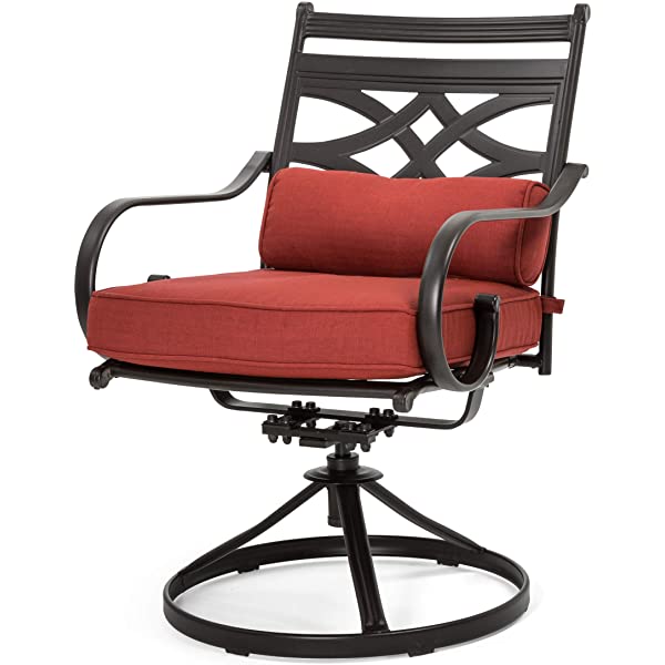 Hanover MCLRDN5PCSQSW4-CHL Montclair, Red Outdoor Furniture