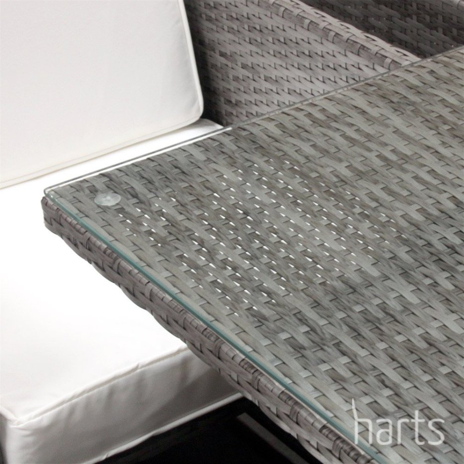 Harts Premium Rattan Dining Set, Cube 8 Seats Garden Patio Conservatory.