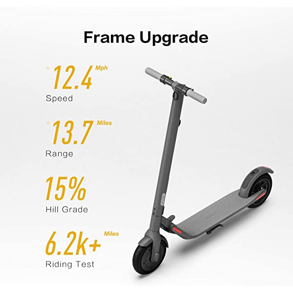 Segway Ninebot E22 E45 Electric Kick Scooter, Upgraded Motor Power, 9-inch Dual Density Tires, Lightweight and Foldable
