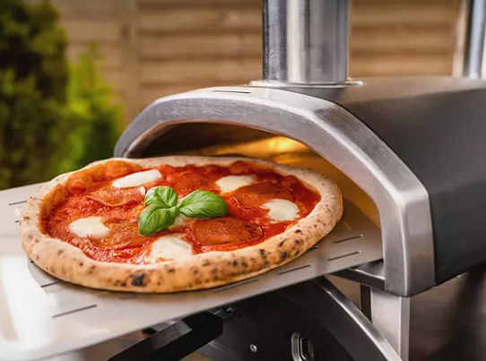 Portable Outdoor Pizza Oven, Black Silver