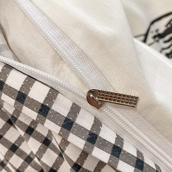 New Cartoon Animals Elephant Print Duvet Cover Sets for Kids 100% Cotton Reversible Soft 3 Pieces Kids Bedding Duvet Cover Pillowcases Kawaii Cloud Bedding Sets, Queen/Full Full/Queen (1 Duvet Cover + 2 Pillowcases) Multi A00 Elephant Bunny Balloon