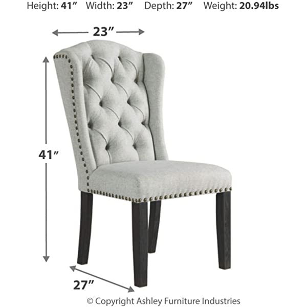 Signature Design by Ashley Jeanette Dining Room Chair, Linen