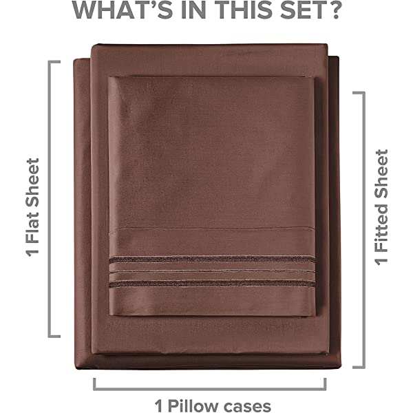 Queen Size Sheet Set - 4 Piece - Hotel Luxury Bed Sheets - Extra Soft - Deep Pockets - Easy Fit - Breathable & Cooling Sheets - Wrinkle Free - Comfy – Dark Grey Bed Sheets - Queens Sheets – 4 PC Queen Grey