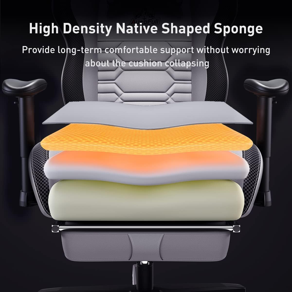 AutoFull C3 Gaming Chair Ergonomic Office Chair with 3D Bionic Lumbar Support, Racing Style Premium PU Leather Computer Chair Gamer Chairs with Footrest and Headrest(3-Years Warranty)