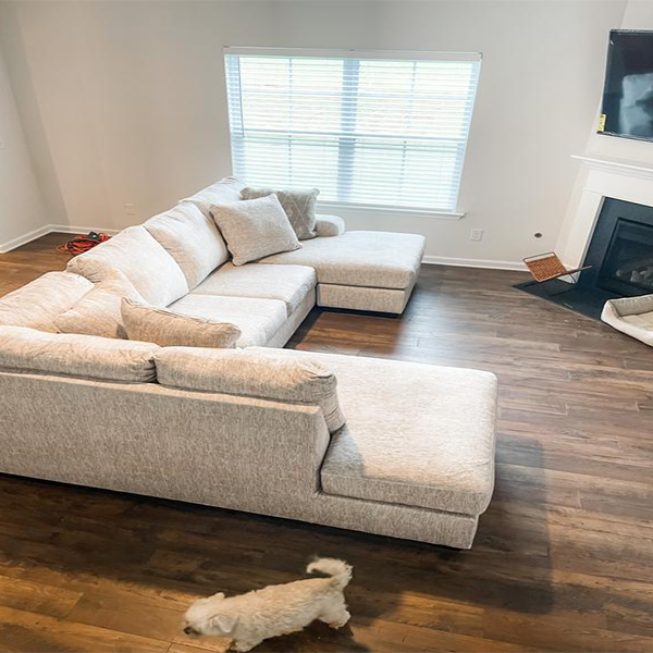 Cambrie 124″ 2 Piece Dual Chaise Sectional With Left Arm Facing Sofa Chaise