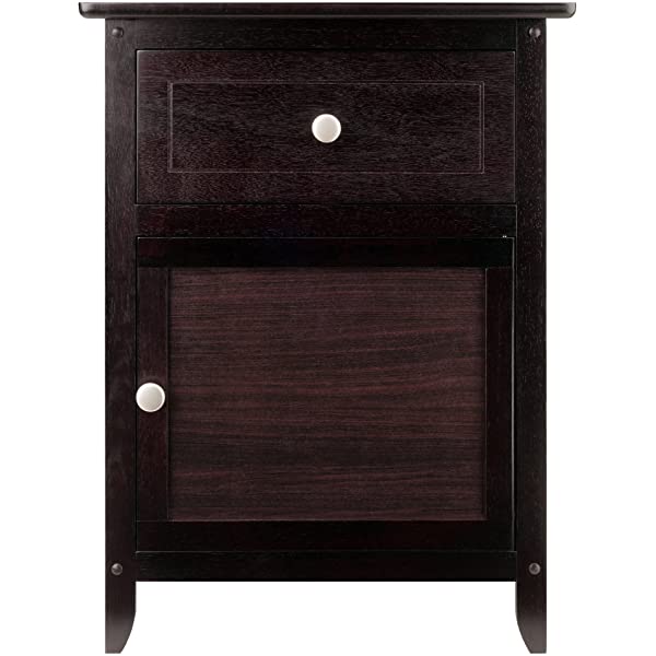Winsome Eugene Accent Table, 18.9 inches, Espresso