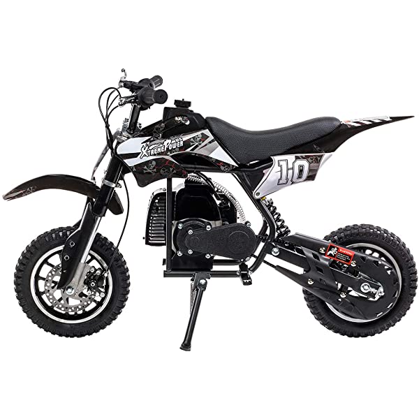 XtremepowerUS 49CC 2-Stroke Gas Power Mini Pocket Dirt Bike Dirt Off Road Motorcycle Ride-on (Blue)