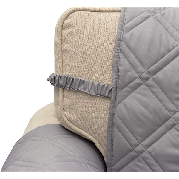 Ameritex Loveseat Cover Water-Resistant Quilted Furniture Protector with Back Nonslip Paws Slipcover for Dogs, Kids, Pets Loveseat Slipcover Stay in Place for Leather (46