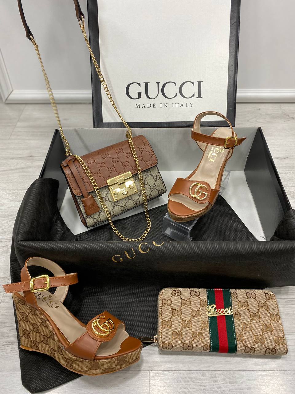 Bag,Shoes and Wallet Combine