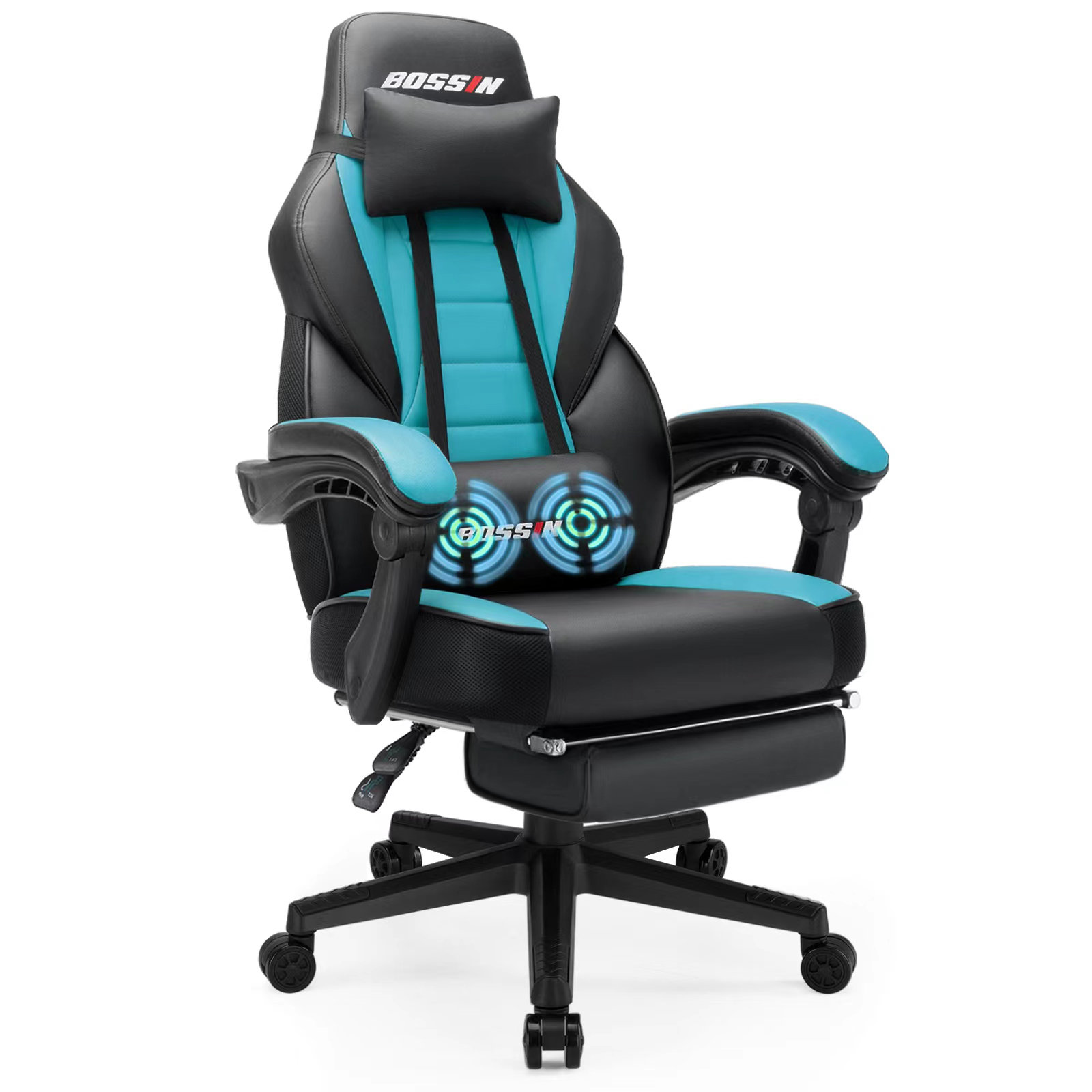 【Furniture】Racing Style Large Size High-Back PU Leather Gaming Chair