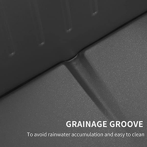 PURPLE LEAF Outdoor Patio Bistro Set, 3 Pieces Retro Porch Furniture Set 2 C-Spring Metal Outdoor Chairs and Round Side Table, Blue