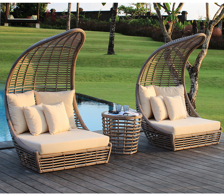 【Home&Garden】Bird's Nest creative casual rattan bird cage sofa chair