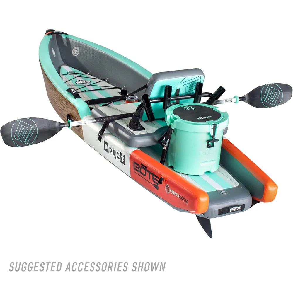 BOTE Deus Aero Inflatable Kayak Compatible with MagnePod for Adults and Kids, Including Travel Bag, 1 Person Single Seat Inflatable Kayak for Recreational Fishing, Hunting and Leisure