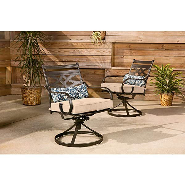 Hanover MCLRDN5PCSQSW4-CHL Montclair, Red Outdoor Furniture