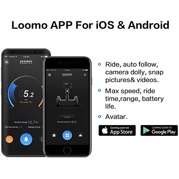 Segway Ninebot LOOMO Advanced Personal Robot and Personal Transporter, Black